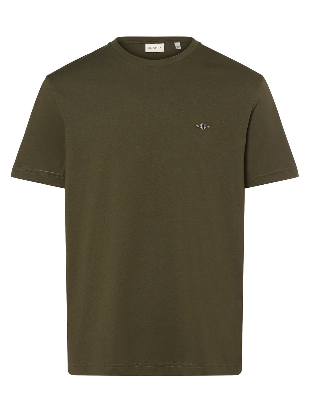 Gant T-shirt męski Mężczyźni Bawełna zielony jednolity, XL