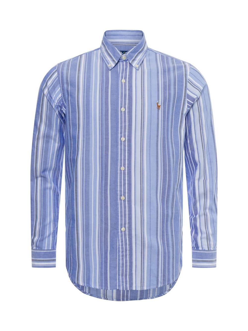 Polo Ralph Lauren Męska koszula casual Mężczyźni Regular Fit Bawełna niebieski w paski, S