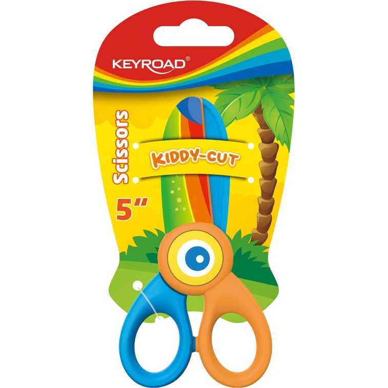 Nożyczki szkolne KEYROAD Kiddy-Cut mix kolorów