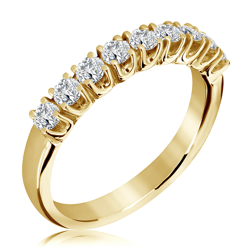 Pierścionek zaręczynowy z brylantami 0.59 ct - WK-7
