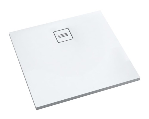 SCHEDPOL SCHEDLINE COLLECTION Brodzik kwadratowy PROTOS SMOOTH WHITE 100x100x3,5 z systemem STABILSOUND PLUS 3SP.P2K-100100-M1