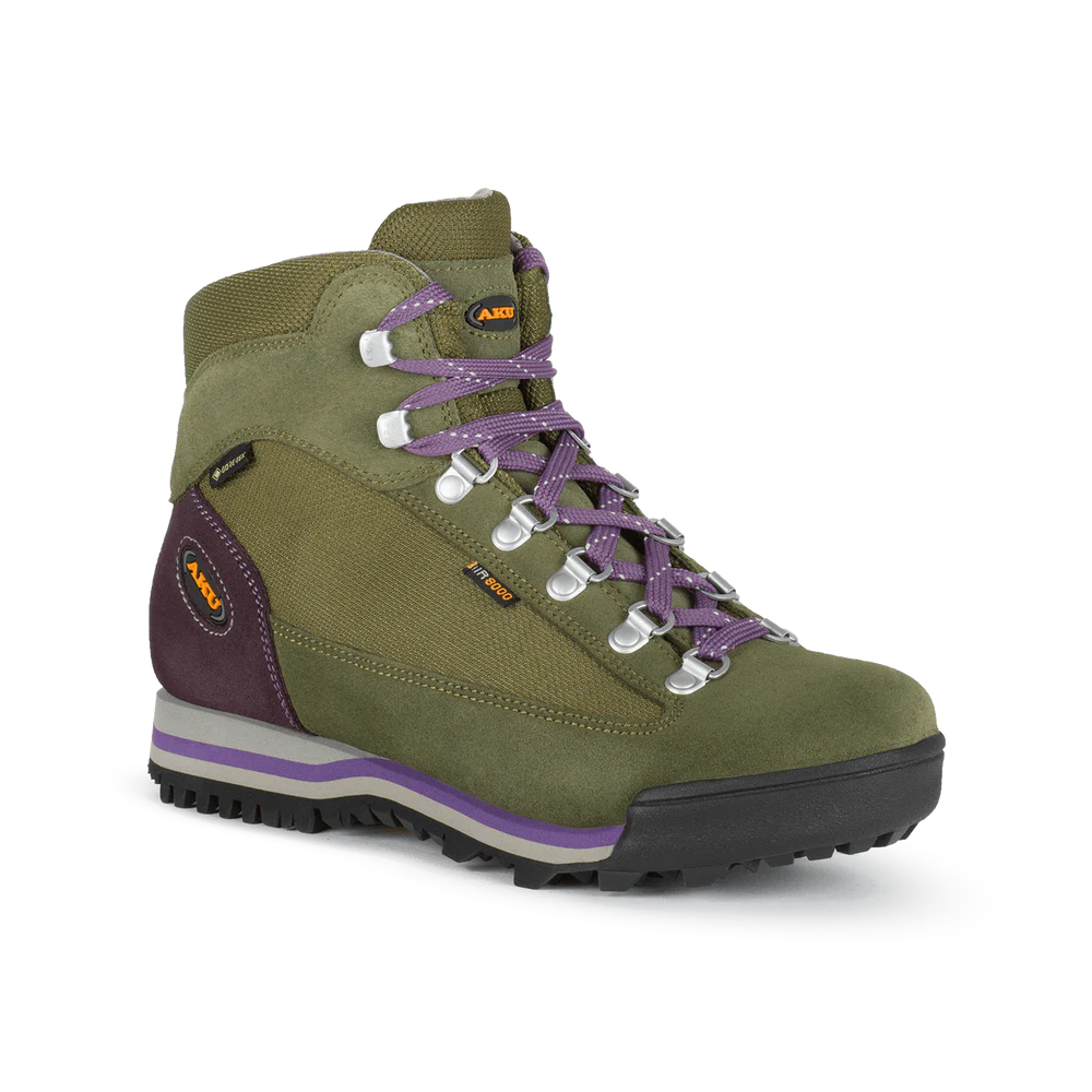 Damskie buty trekkingowe Aku Ultra Light Micro GTX Women's green/deep violet - 37,5