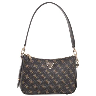 Torebka Eco Erica Top Zip Shoulder Bag HWEQG9 51018 Brown Logo (GU664-a) Guess