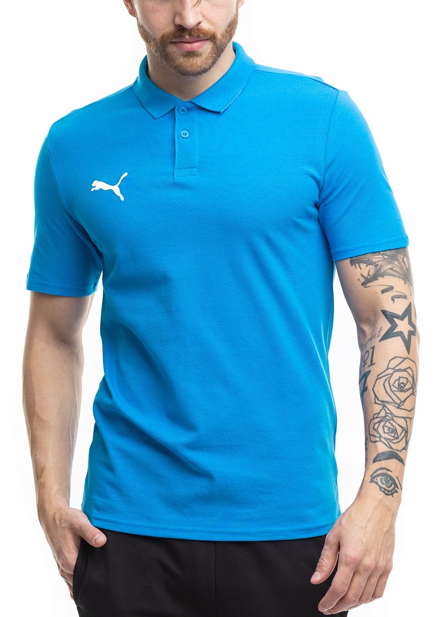 PUMA koszulka męska t-shirt polo sportowa polówka Team Goal roz.S