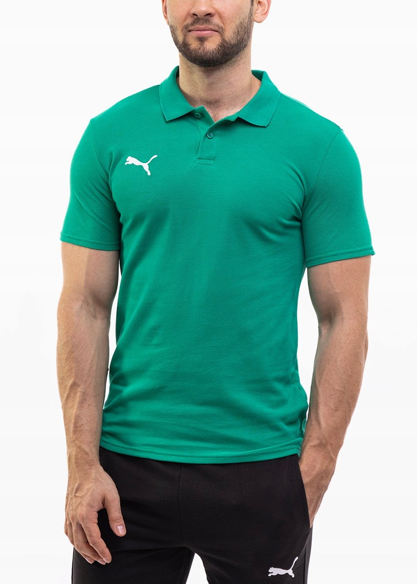 PUMA koszulka męska t-shirt polo sportowa polówka bawełna Team Goal r. S