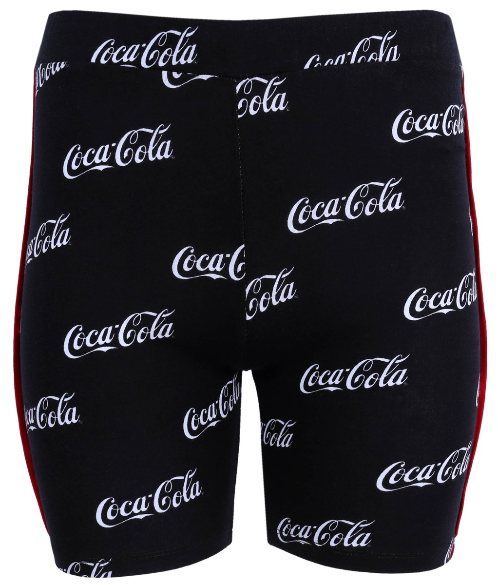 Czarne legginsy, getry przed kolano Coca-Cola 12-13 lat 158 cm