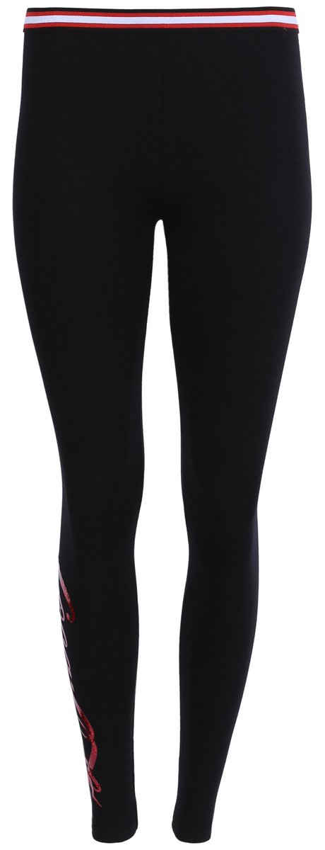 Czarne legginsy, getry Coca Cola 13-14 lat 164 cm