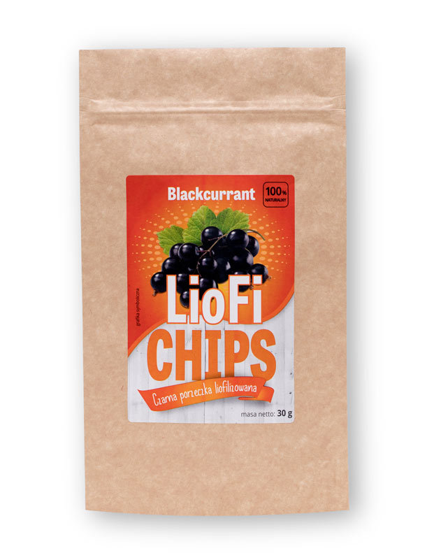 Owoce liofilizowane Elena LioFi Chips czarna porzeczka 30g