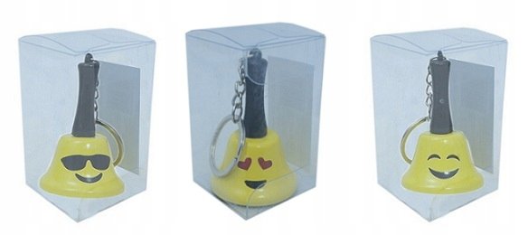 Brelok Dzwonek Emotka Pleksa