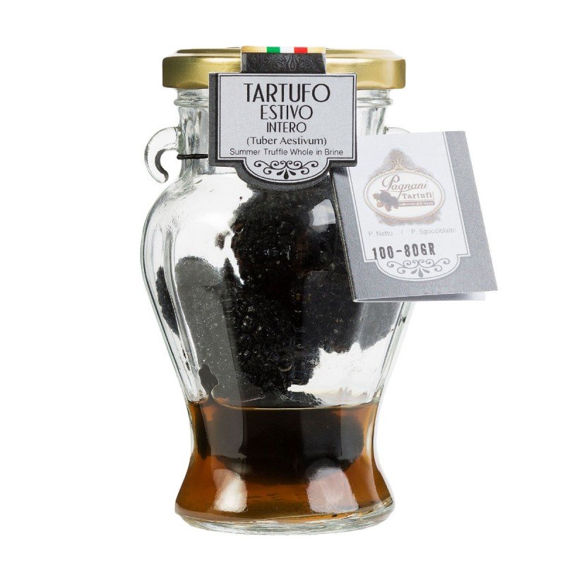 Trufle czarne letnie całe, 100 g - bez aromatów / Pagnani Tartufi