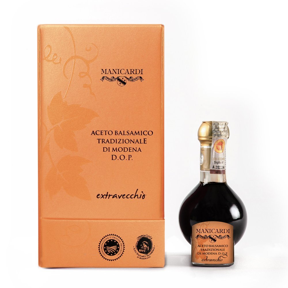 Tradycyjny ocet balsamiczny z Modeny D.O.P. extravecchio 25 lat, 100 ml - bez barwników / Manicardi