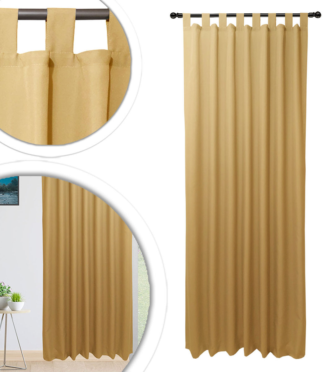 Gotowe Zasłony 145x160 Półzaciemniająca Zasłona Polski Producent MUSZARDOWY