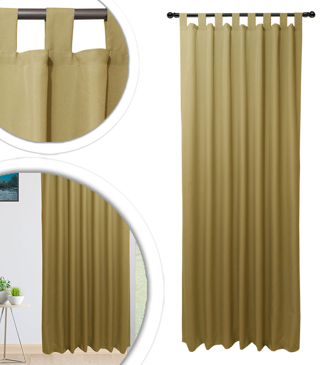 Gotowe Zasłony 145x200 Półzaciemniająca Zasłona Polski Producent LATTE