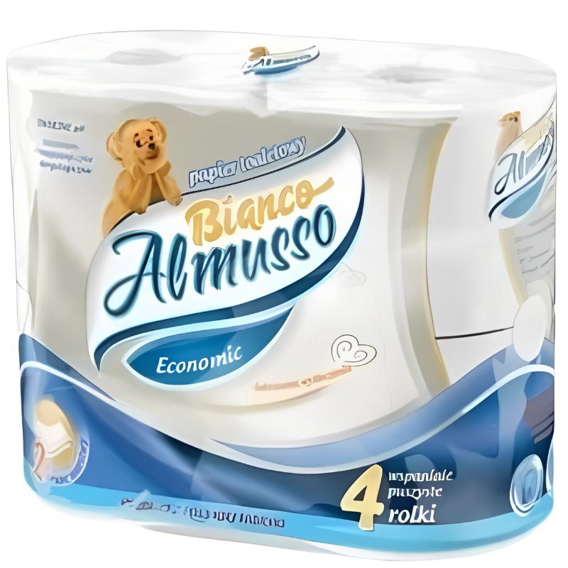 Almusso Bianco Papier Toaletowy 2-Warstwowy 4 Rolki