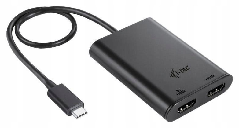 i-tec USB-C Dual 4K/60Hz (single 8K/30Hz) HDMI Video Adapter