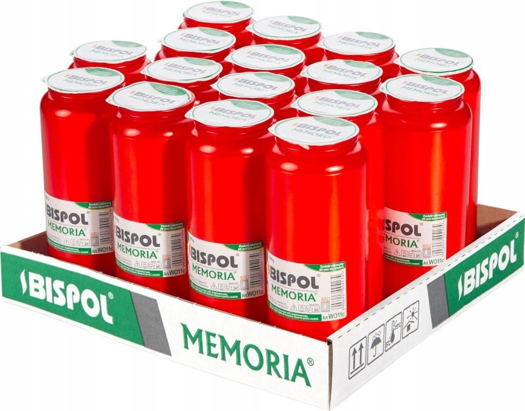 ZESTAW Wkłady do zniczy olejowe BISPOL WO11C 144H 16szt. + Zapałki DABSTER_PL 38szt.