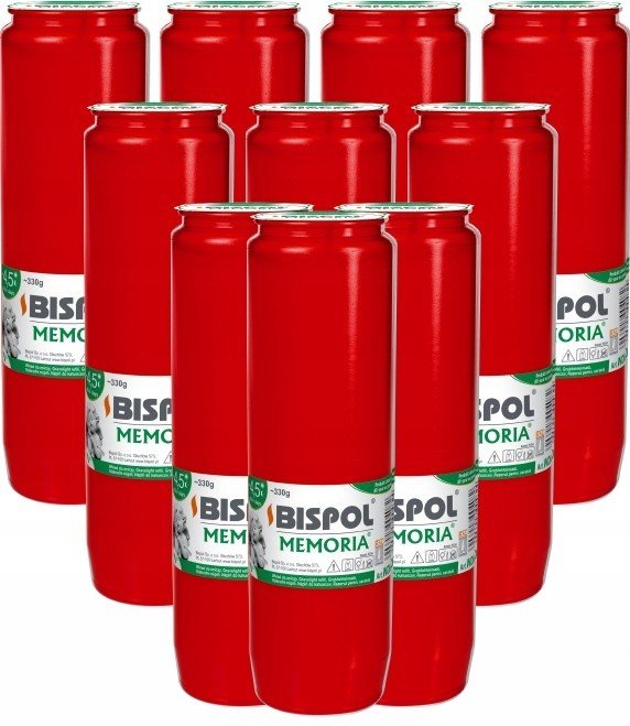 ZESTAW Wkłady do zniczy olejowe BISPOL WO6C 108H 10szt. + Zapałki DABSTER_PL 38szt.