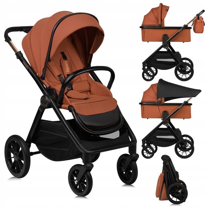 Lionelo Wózek Wielofunkcyjny Layla 2W1 Brown Rust