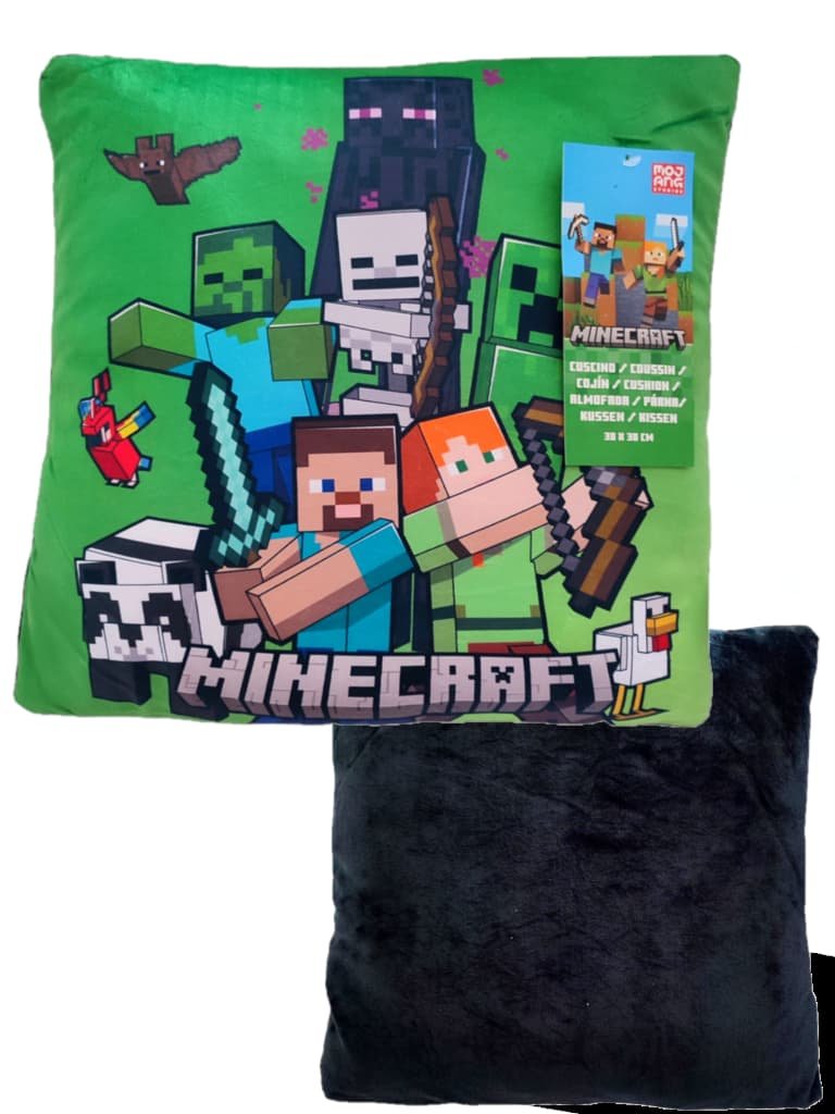 Poduszka dziecięca dekoracyjna Minecraft jasiek 37x37cm