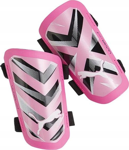 OCHRANIACZE NAGOLENNIKI PIŁKARSKIE PUMA ULTRA LIGHT STRAP RÓŻOWO-BIAŁE r L