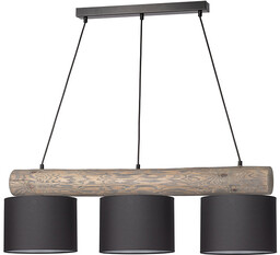 Britop Lampa wisząca Pino Simple, klosze antracyt, szara