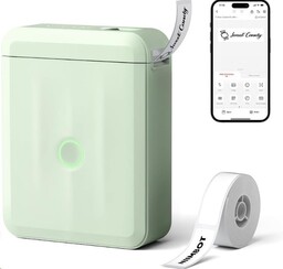 Niimbot D110-M Smart 1AA56291608, etykieciarka, zielony + etykiety papierowe