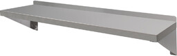 PÓŁKA WISZĄCA Z RANTEM I HACZYKAMI POJEDYNCZA 1500X300X180MM