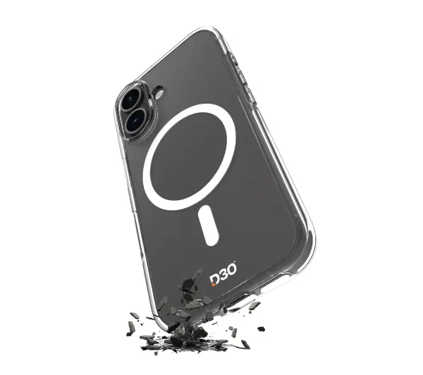 Puro Cover Impact Clear D3O Bio do iPhone 16 Plus Przezroczysty