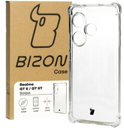 Bizon Elastyczne etui Case Salpa do Realme GT 6 / GT 6T / GT Neo 6 / GT Neo 6 SE, przezroczyste