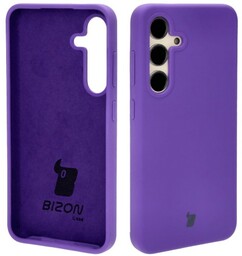 Bizon Silikonowe etui Soft Case do Galaxy S24, fioletowe