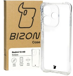Bizon Elastyczne etui Case Salpa do Xiaomi Redmi 13 4G, przezroczyste