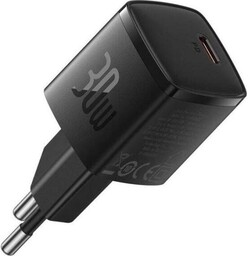 Baseus Ładowarka sieciowa GaN Fast Charger USB-C 30W, czarna