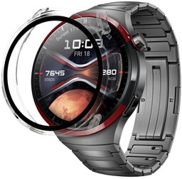 Bizon Etui ze szkłem do zegarka Case+Glass Watch do Huawei Watch 4 Pro Space Edition, przezroczyste