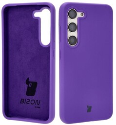 Bizon Silikonowe etui Soft Case do Galaxy S23, fioletowe