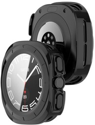 Bizon Etui ze szkłem do zegarka Case+Glass Watch do Galaxy Watch Ultra 47 mm, czarne