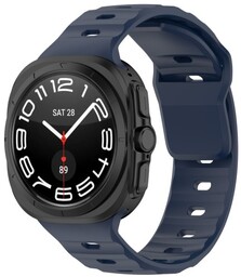 Bizon Silikonowy pasek Strap Watch Silicone do Galaxy Watch Ultra 47 mm, granatowy