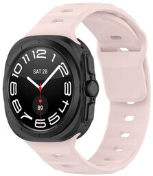 Bizon Silikonowy pasek Strap Watch Silicone do Galaxy Watch Ultra 47 mm, różowy