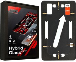 Grizzprotector Szkło hybrydowe na ekran Grizz HybridGlass Easy do iPhone 14 Pro Max z ramką aplikacyjną