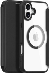 Dux Ducis Etui Skin X Pro Magnetic do iPhone 16, czarno-przezroczyste