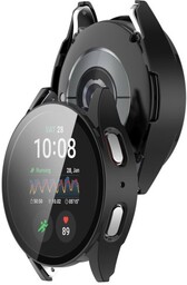 Bizon Etui ze szkłem do zegarka Case+Glass Watch do Galaxy Watch 7 44 mm, czarne