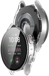 Bizon Etui ze szkłem do zegarka Case+Glass Watch do Galaxy Watch 7 44 mm, przezroczyste