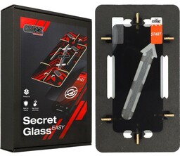 Grizzprotector Szkło prywatyzujące na ekran Grizz SecretGlass Easy do Galaxy S24 z ramką aplikacyjną