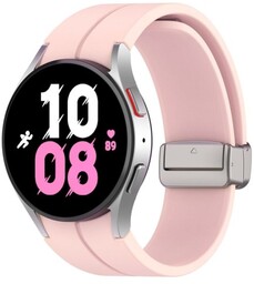 Bizon Silikonowy pasek Strap Watch Silicone do Galaxy Watch FE/7/6/6 Classic/5/5 Pro/4/4 Classic, jasnoróżowy