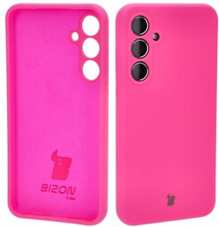 Bizon Silikonowe etui Soft Case do Galaxy A55 5G, neonowo-różowe
