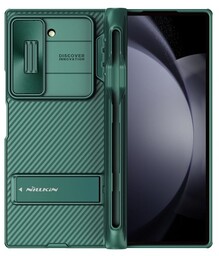 Nillkin Etui z ochroną aparatu CamShield Fold do Galaxy Z Fold6, ciemnozielone