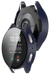 Bizon Etui ze szkłem do zegarka Case+Glass Watch do Galaxy Watch 7 40 mm, niebieskie