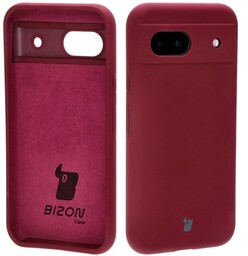 Bizon Silikonowe etui Soft Case do Google Pixel 8a, ciemnofioletowe