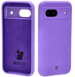 Bizon Silikonowe etui Soft Case do Google Pixel 8a, fioletowe