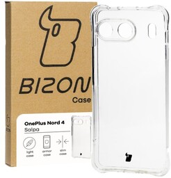 Bizon Elastyczne etui Case Salpa do OnePlus Nord 4, przezroczyste
