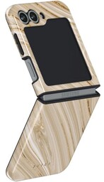 Burga Etui Full Glam Tough do Galaxy Z Flip6, beżowe wzorzyste
